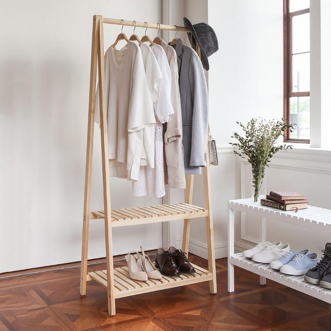 Kệ GỖ treo quần áo CHỮ A có ảnh thật