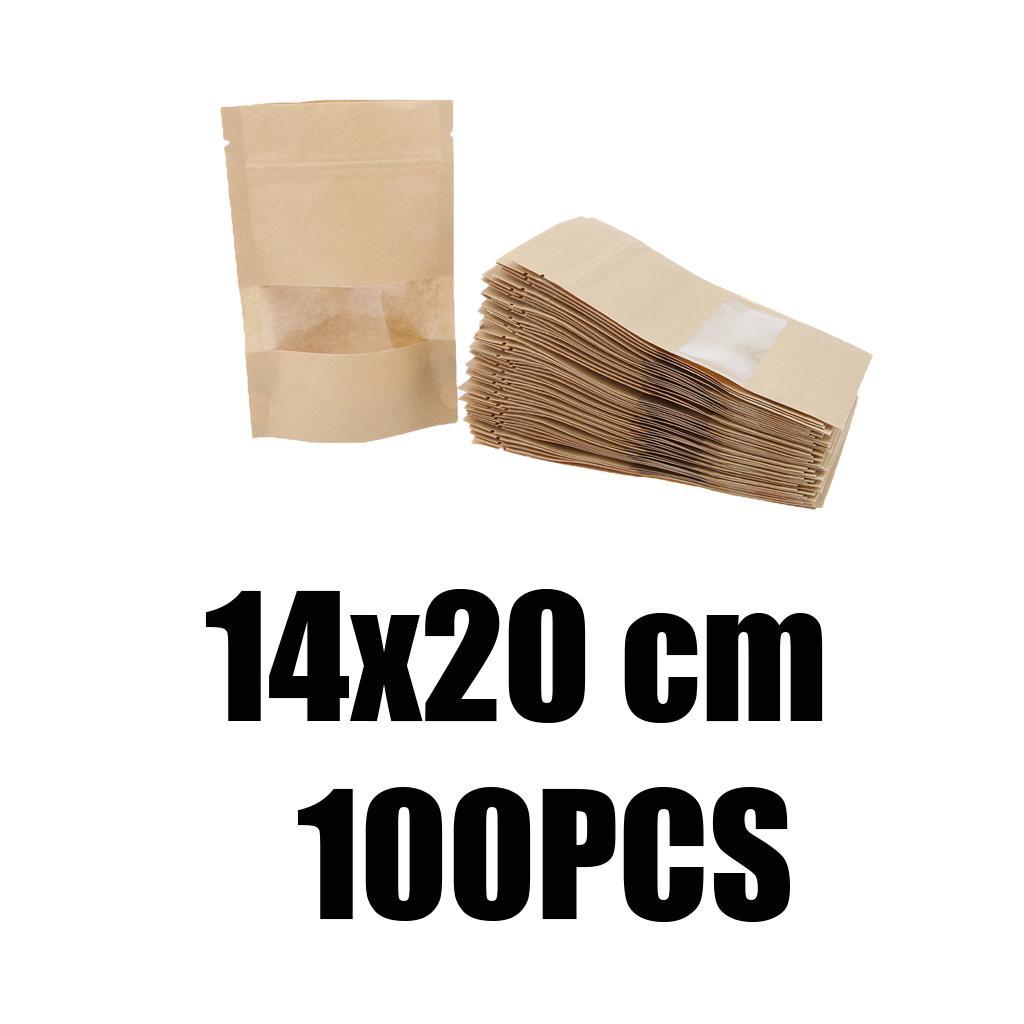 2x Kraft Food Paper Bag Art Lab Tool Material Work