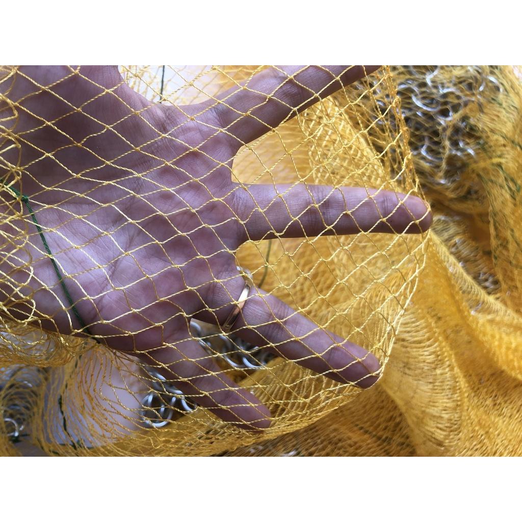 Chài Dù Thái vàng mắt lưới 1.8cm cao 4m bung hơn 6m nặng 5kg
