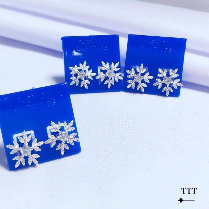 BÔNG TAI HOA TUYẾT BẠC TA