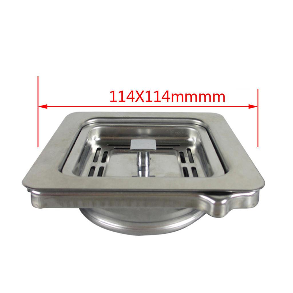 1pc 114x114mm Square Garbage Disposer Drain Kitchen Sink Strainer Adapter