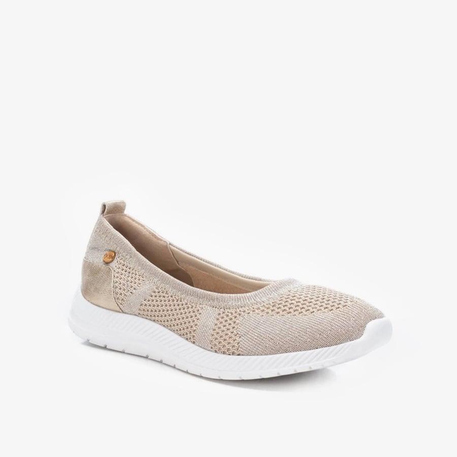 Giày Búp Bê Nữ XTI Gold Textile Ladies Shoes