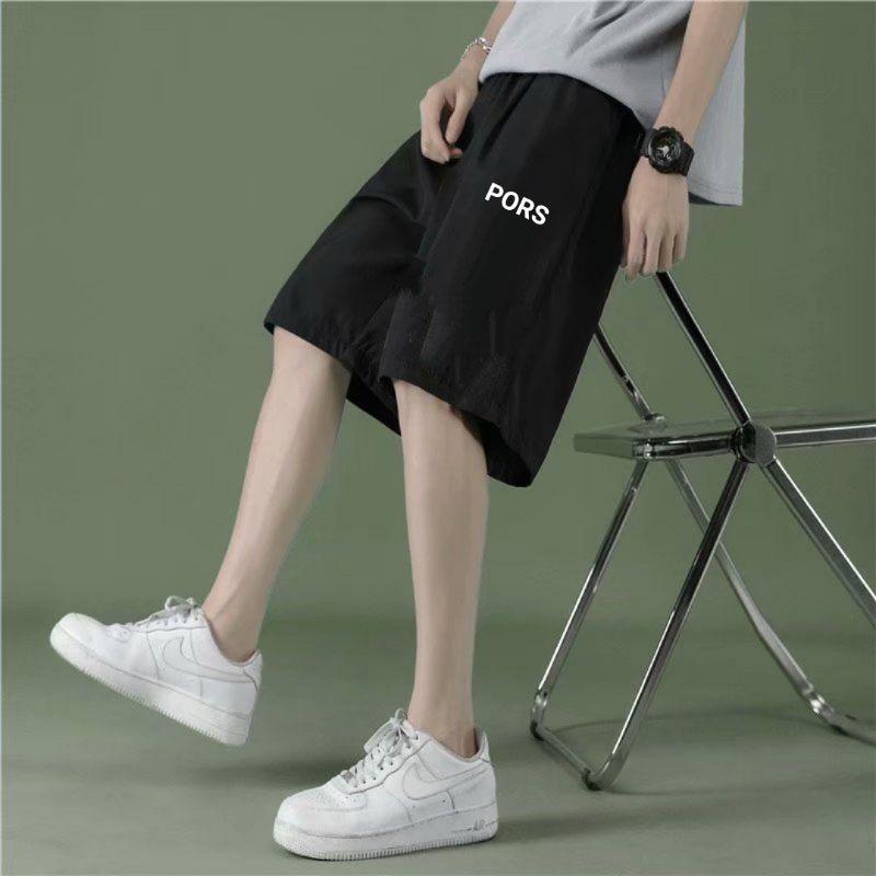 Có bigsize - Quần short đen nam ullzang thể thao, quần đùi nam mặc nhà