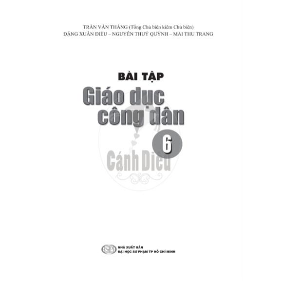 Bài Tập Giáo Dục Công Dân lớp 6 - Cánh Diều