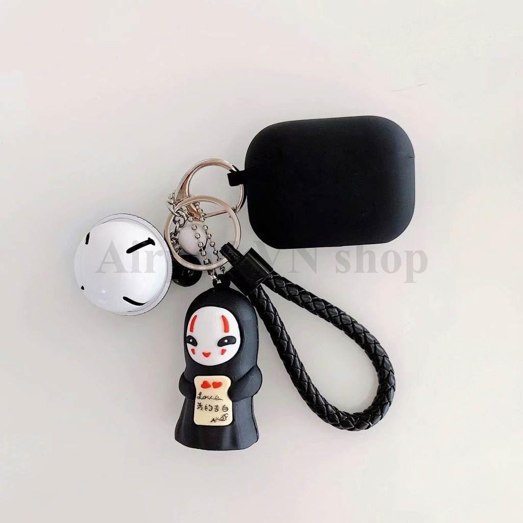 Bao Case Ốp dành cho airpod pro vô diện kèm móc chuông silicon 3D cao cấp