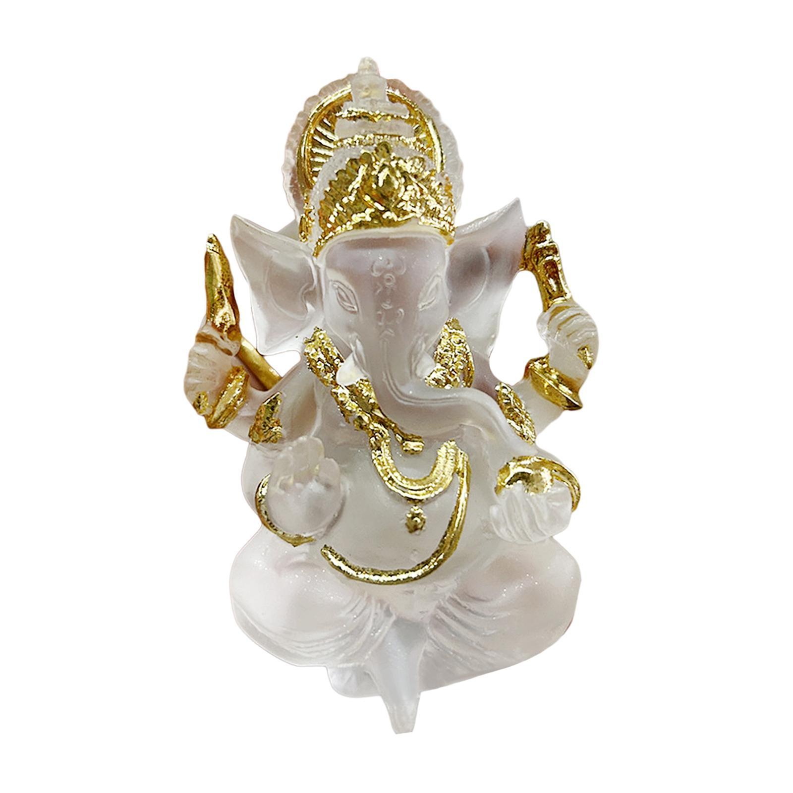 Sitting Buddha Statue Sculpture Decorative Handmade Craft for Indoor