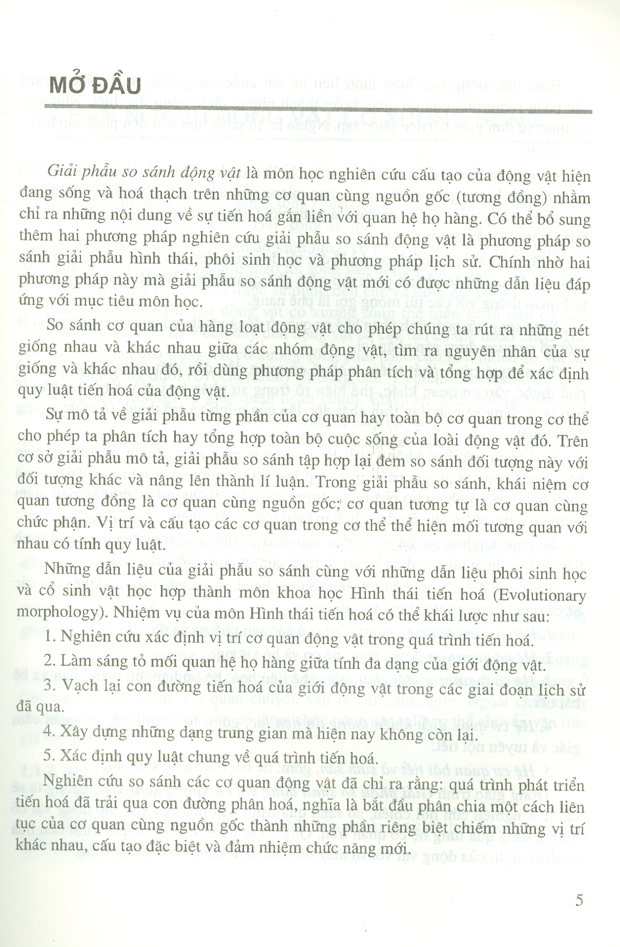 Giải Phẫu So Sánh Động Vật Có Xương Sống