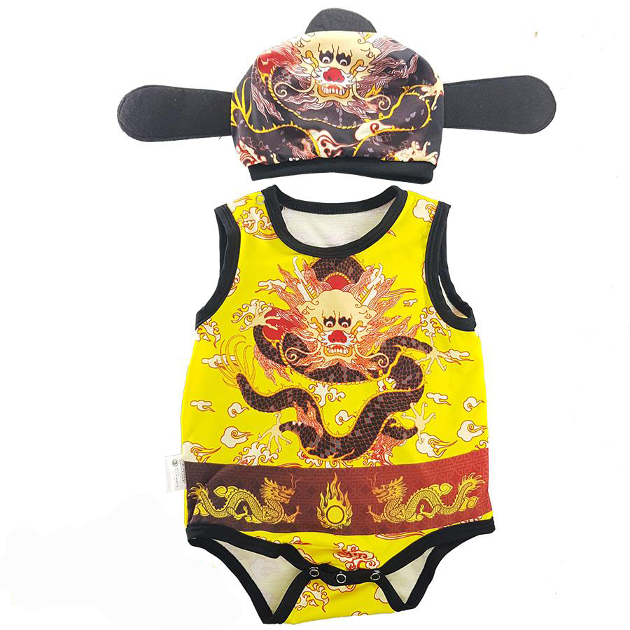 Bộ Bodysuit Tết Cho Bé Hình Vua Rồng Vàng - Mihababy - BDS_VUA