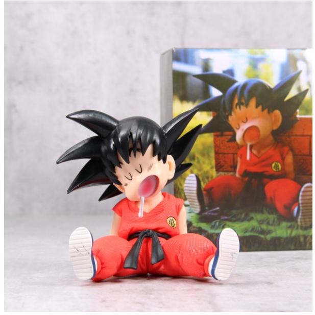 Mô Hình Goku Ấu Thơ, Ngồi Ngủ Cute Dễ Thương, Cao 8,5cm - Tượng Figure Dragon Ball