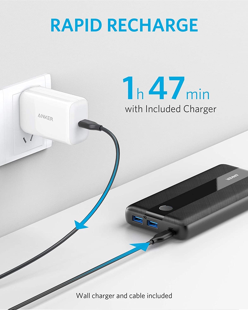 Pin sạc dự phòng ANKER PowerCore III Elite dung lượng 19200mAh với công nghệ PQI 3.0, hỗ trợ sạc 60W - A1284