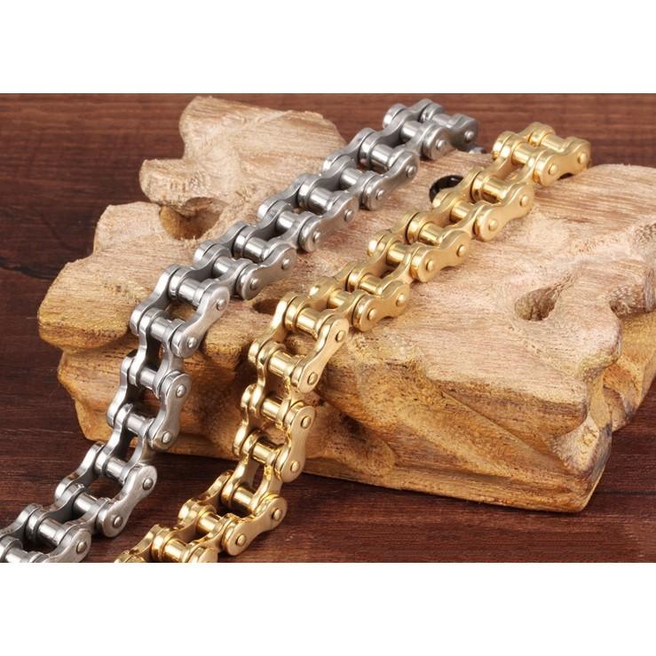 Lắc Tay Nam Xích Xe Máy Titanium Cao Cấp- Dùng tắm rửa không phai màu