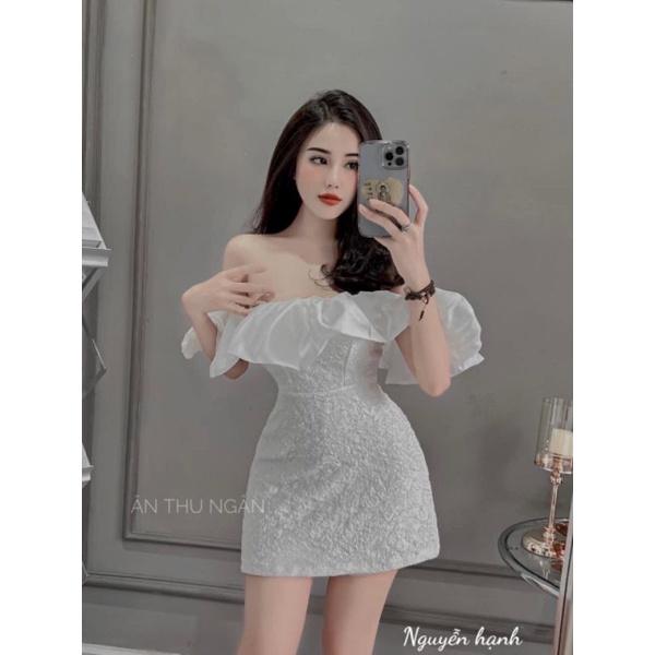 Đầm trễ vai bèo dự tiệc xinh xắn Chang Dress