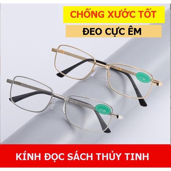 Kính lão thị viễn thị tròng Thủy tinh pha lê cường lực chống xước tốt KCT08UNIQUI KV33 bảo hành 1 đổi 1