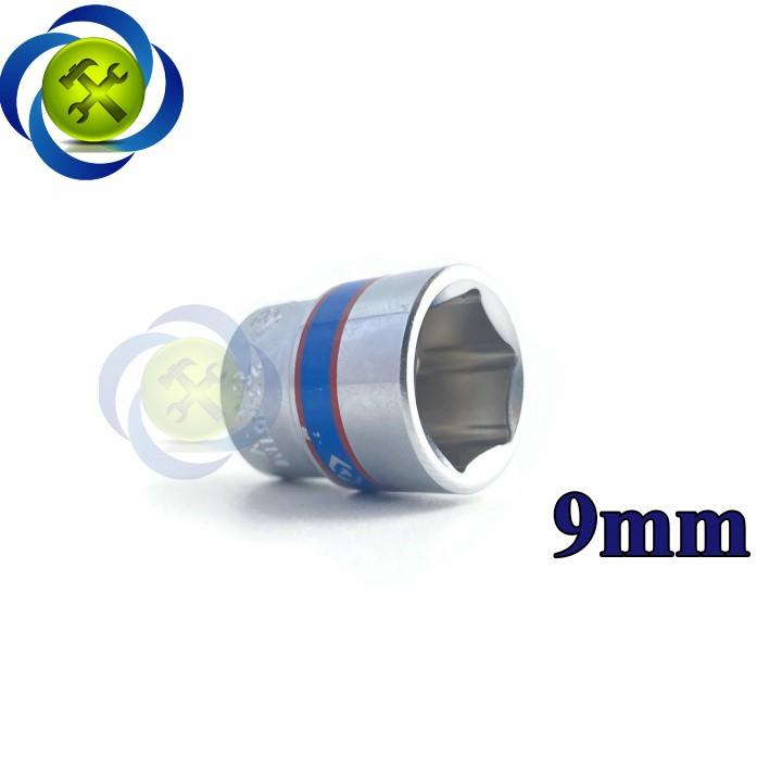 Tuýp trắng ngắn 09mm loai 1/4 Kingtony 233509M dài 24mm 6 cạnh
