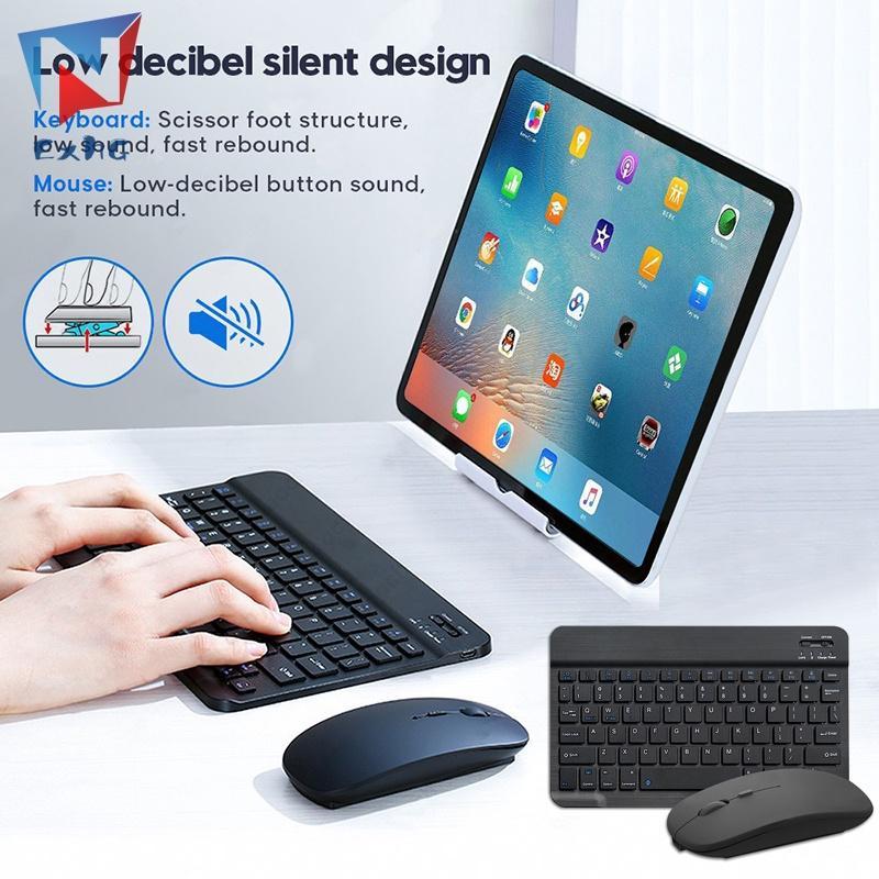 Bàn Phím Bluetooth Không Dây Gọn Nhẹ Di Động Cho Điện Thoại IOS Android Máy Tính Bảng