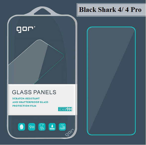 Bộ 2 Kính Cường Lực Gor Cho Xiaomi Black Shark 4 / Black Shark 4 Pro Trong Suốt Vuốt Mượt  - Hàng Nhập Khẩu.