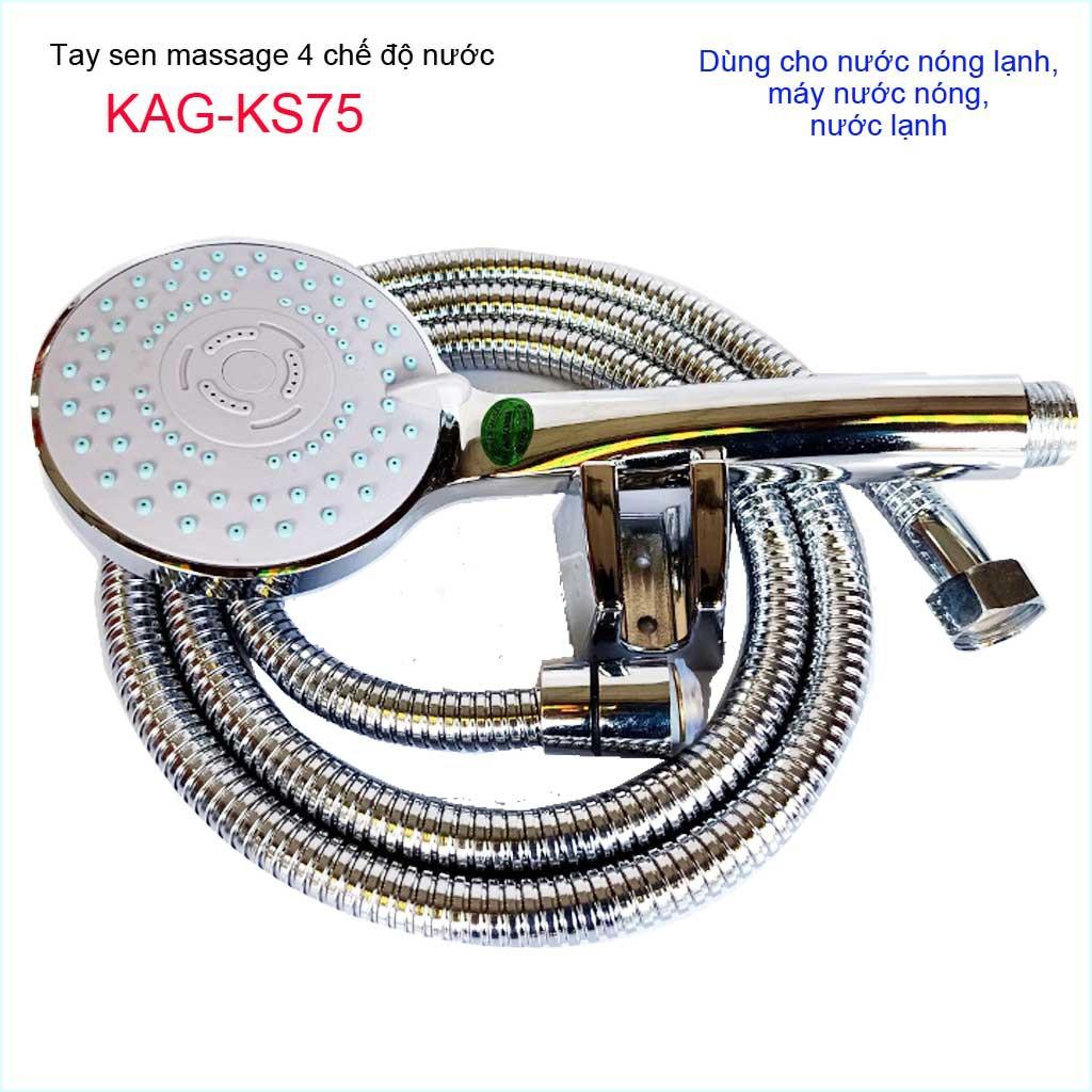 Vòi sen tắm cao cấp KAG-KS75 trọn bộ, Best Sales shower head vòi sen tia nước mạnh sử dụng tốt