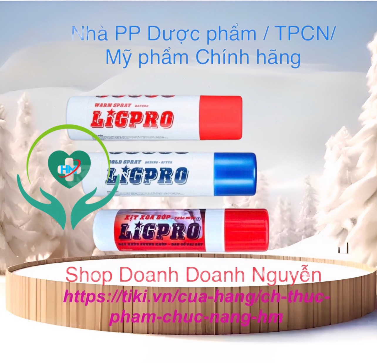 Combo 3 chai xịt Ligpro , chai 200ml. Giảm nhanh các cơn đau mỏi, cổ vai gáy, cơ xương khớp