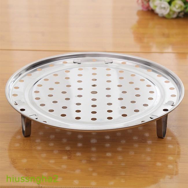 Khay / Xửng / Vỉ Hấp Inox Đa Năng 3 Chân Giá Đỡ Hấp Bánh, Bánh Bao, Hải Sản Vừa Nhanh Vừa Tiện