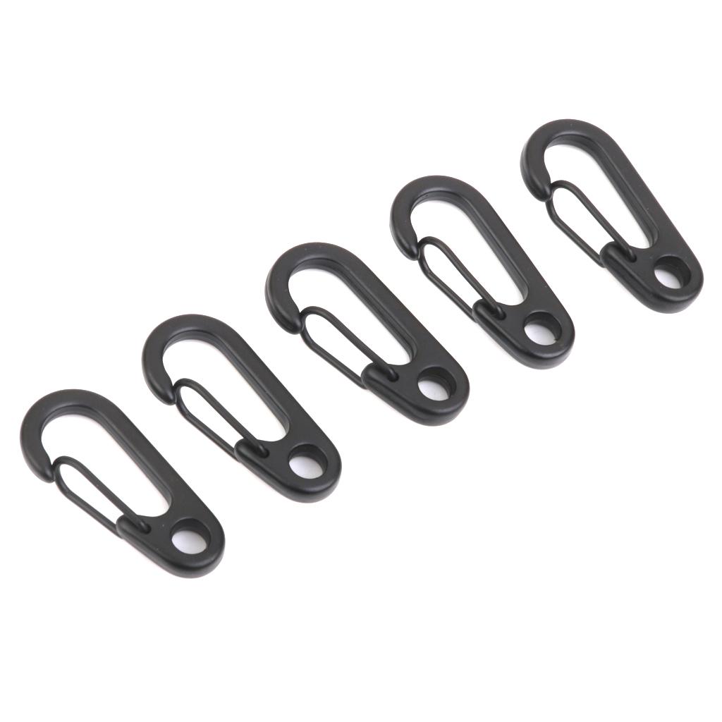 Mini Snap Spring Clip Hook Hang Buckles Carabiner Key Chain Outdoor Survival Tool