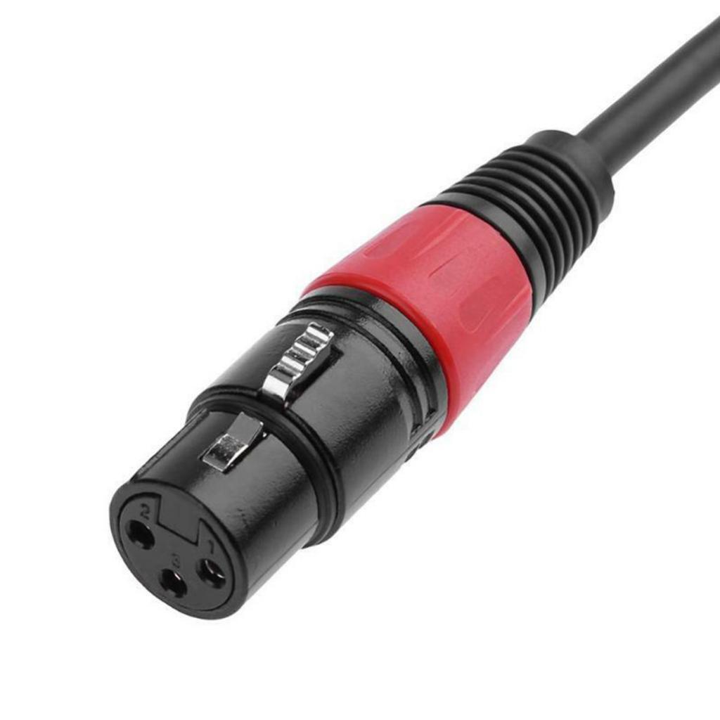 20cm XLR Female to 3.5mm Jack Male Audio Adapter Microphone Cable Microphone Adapter, Wear Resistant
