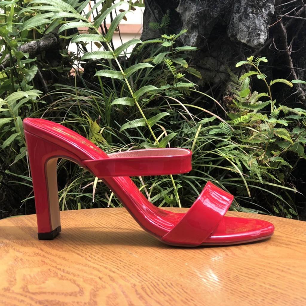 Sandal cao gót nữ hot trend 2020 quai ngang mềm mại 21285