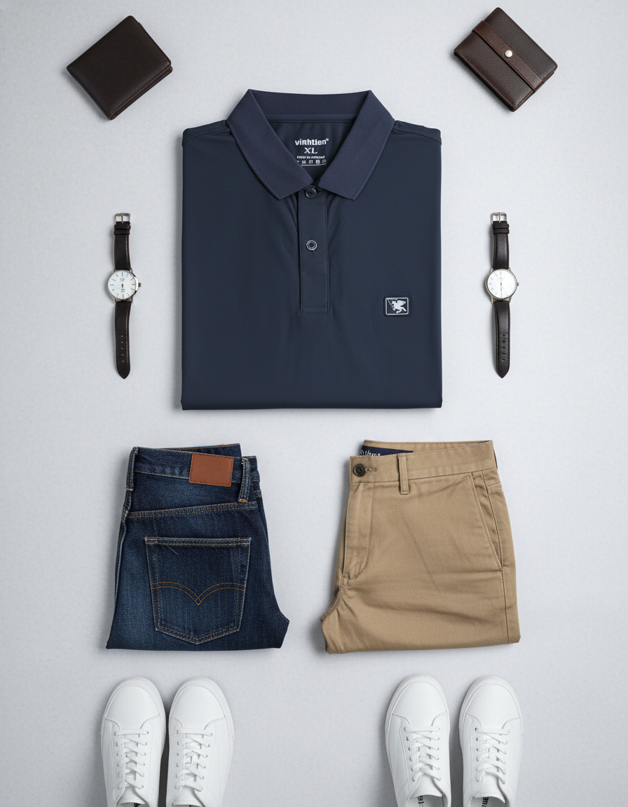 Áo Polo Nam  Slim Fit màu HR4-F025-23