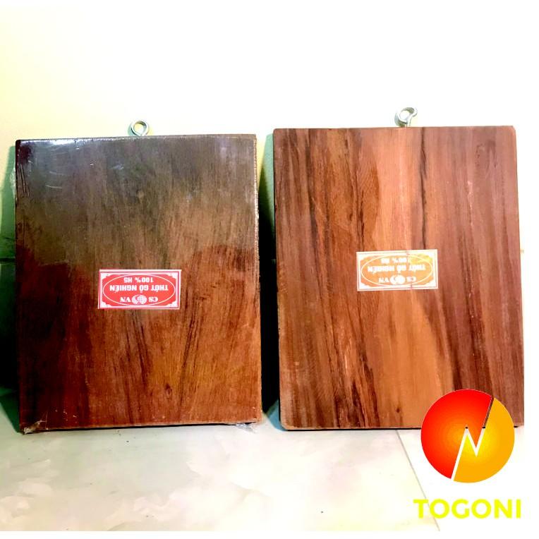 Combo 2 THỚT GỖ NGHIẾN MINI cao cấp TOGONI hình chữ nhật 18*21*1cm - THỚT THÁI