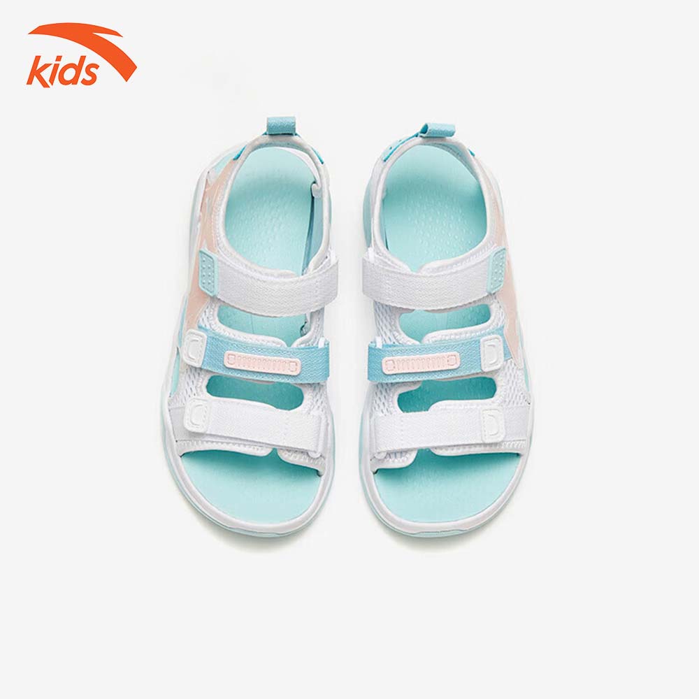 Sandals thời trang thể thao bé gái Anta Kids siêu nhẹ, quai dán tiện lợi, thoáng khí W322326921