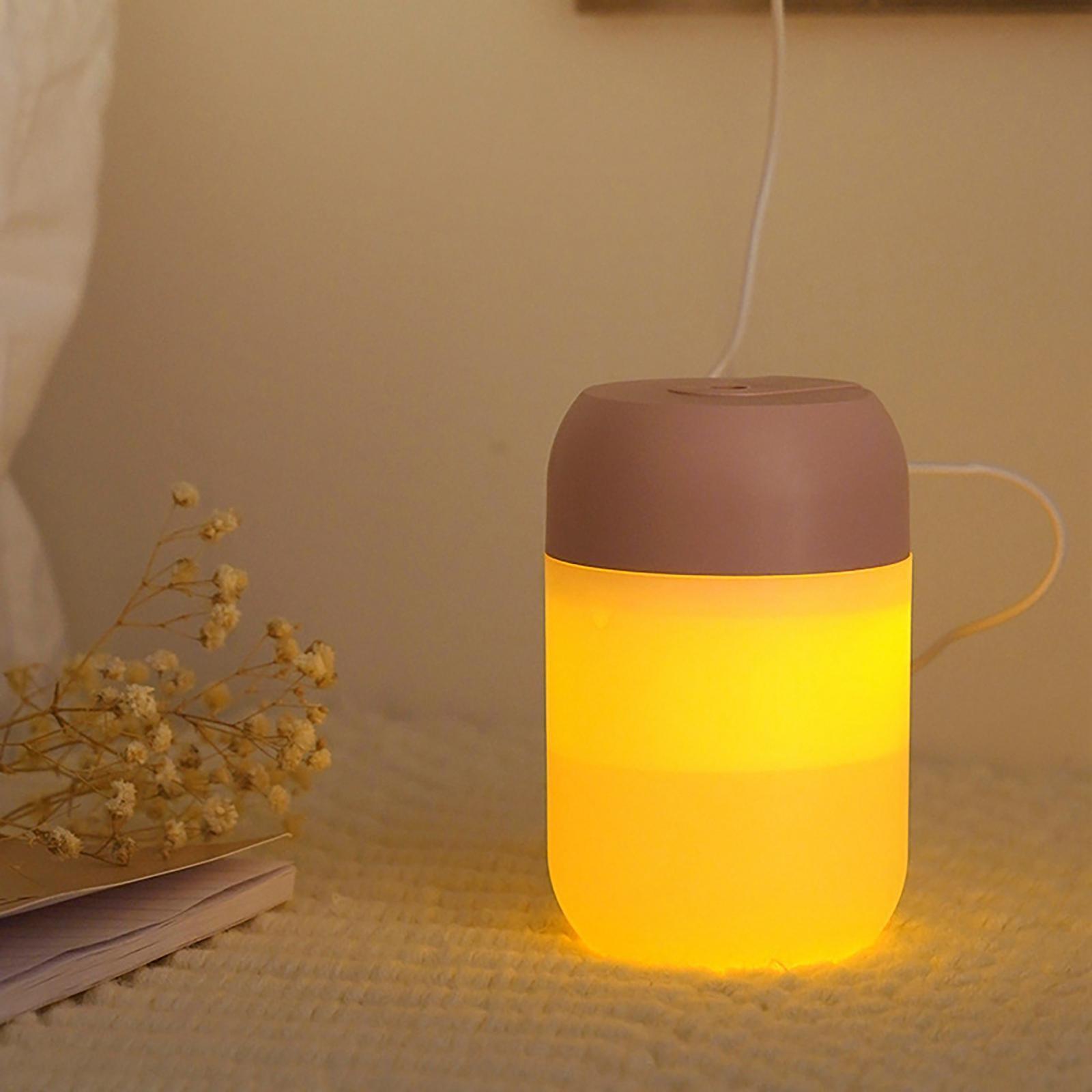 Mini Air Humidifier Night Lamp Cool Mist Single Mouth Aroma Diffuser for Car Auto-Off