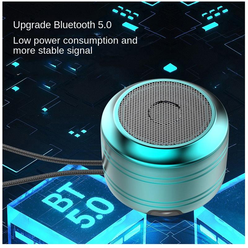 Loa không dây Bluetooth V5.0 Loa di động ngoài trời mini 3W Loa siêu trầm Cuộc gọi rảnh tay có Mic Màu sắc: Đen