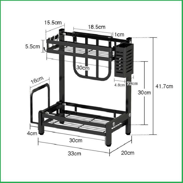 Kệ Gia Vị 2 Tầng Có Chỗ Để Dao Thớt