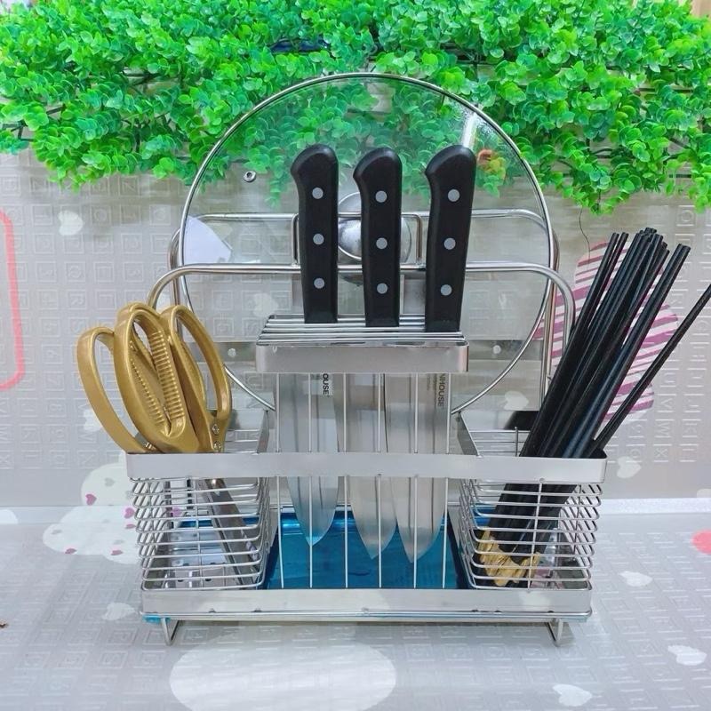 [AnhOtShop] Kệ để dao, thớt, đũa inox 304 dày dặn sáng bóng, Kệ để dao thớt inox 304 bản cao cấp, hàng loại 1