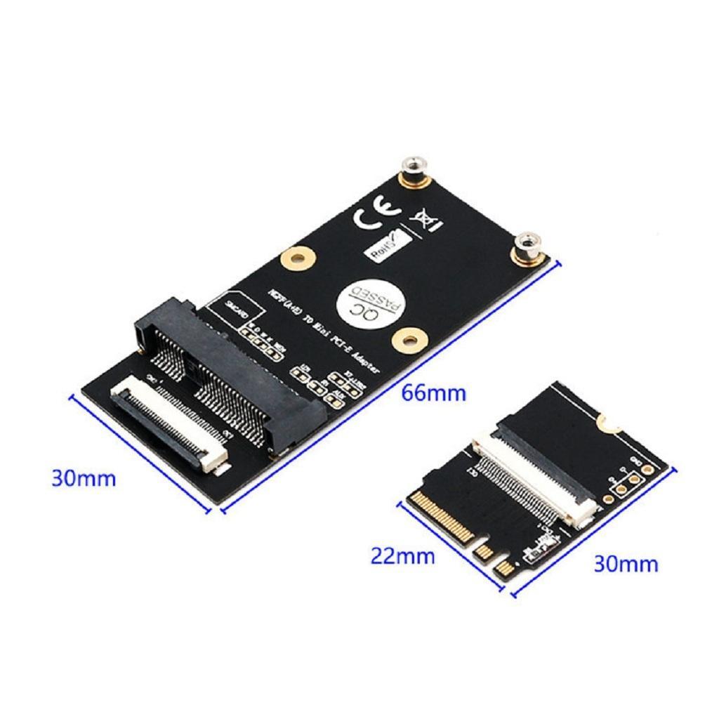 1 Set M.2 () Key A / E / to -E Adapter with 3 FFC Cables