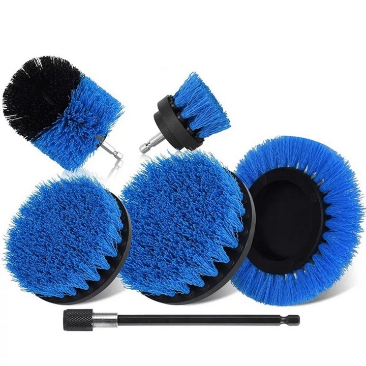 Bộ Bàn Chải Vệ Sinh Gắn Máy Khoan Blue Electric Brush Euro