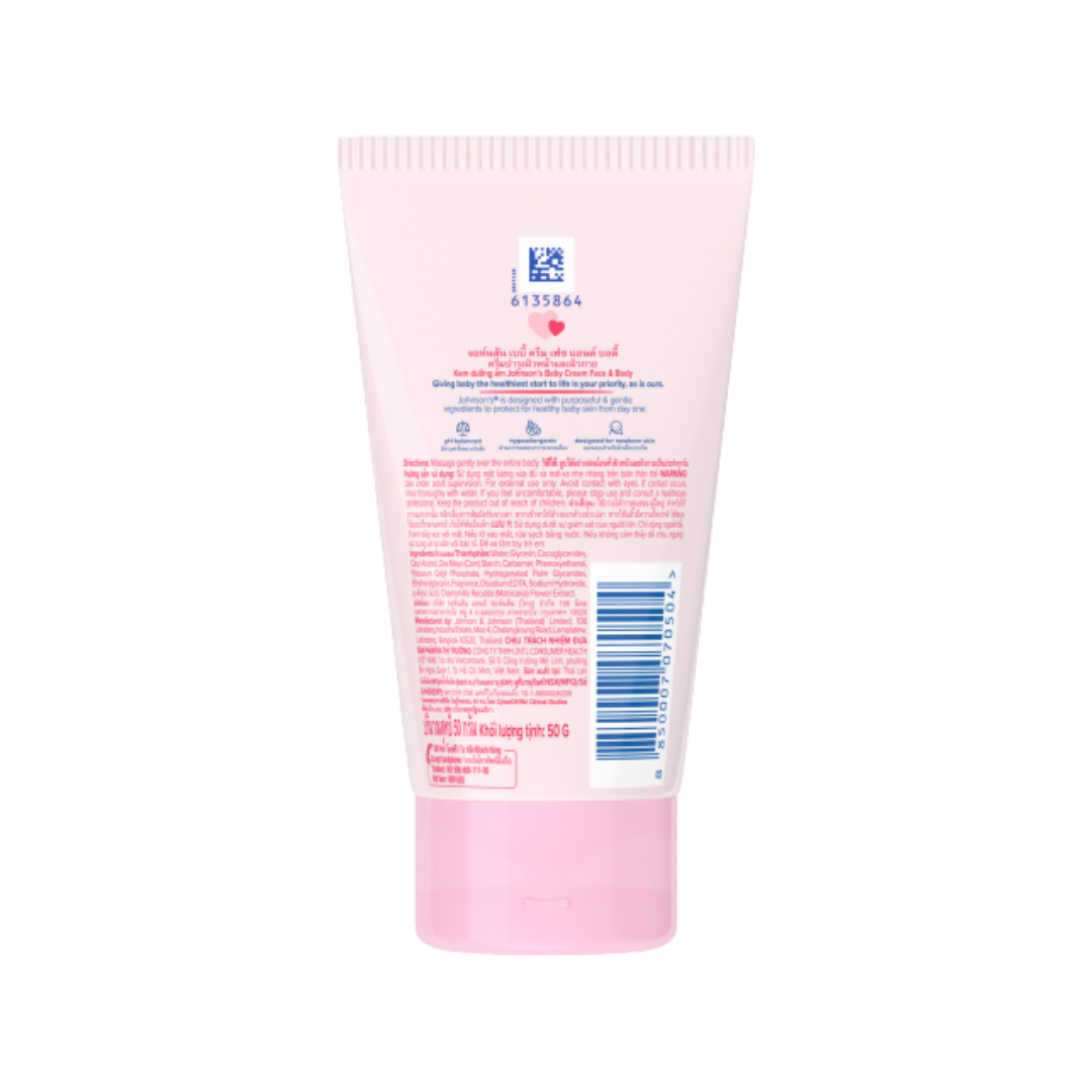 Kem dưỡng da chứa cúc La Mã Johnson's Baby Cream 50g