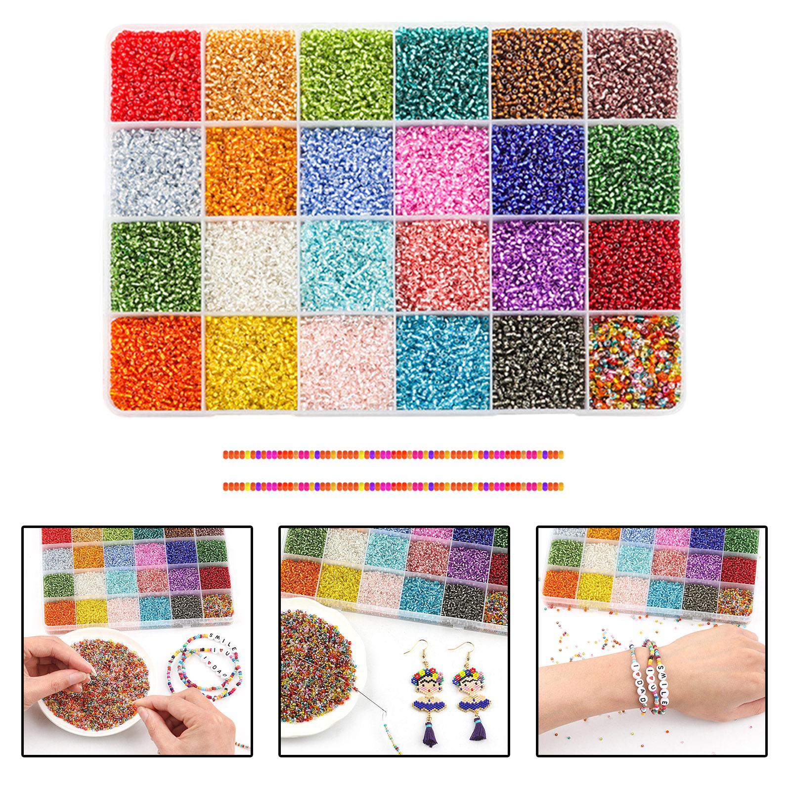 2300x Glass Seed Beads  Beads Multicolor Jewelry Making for Art Children