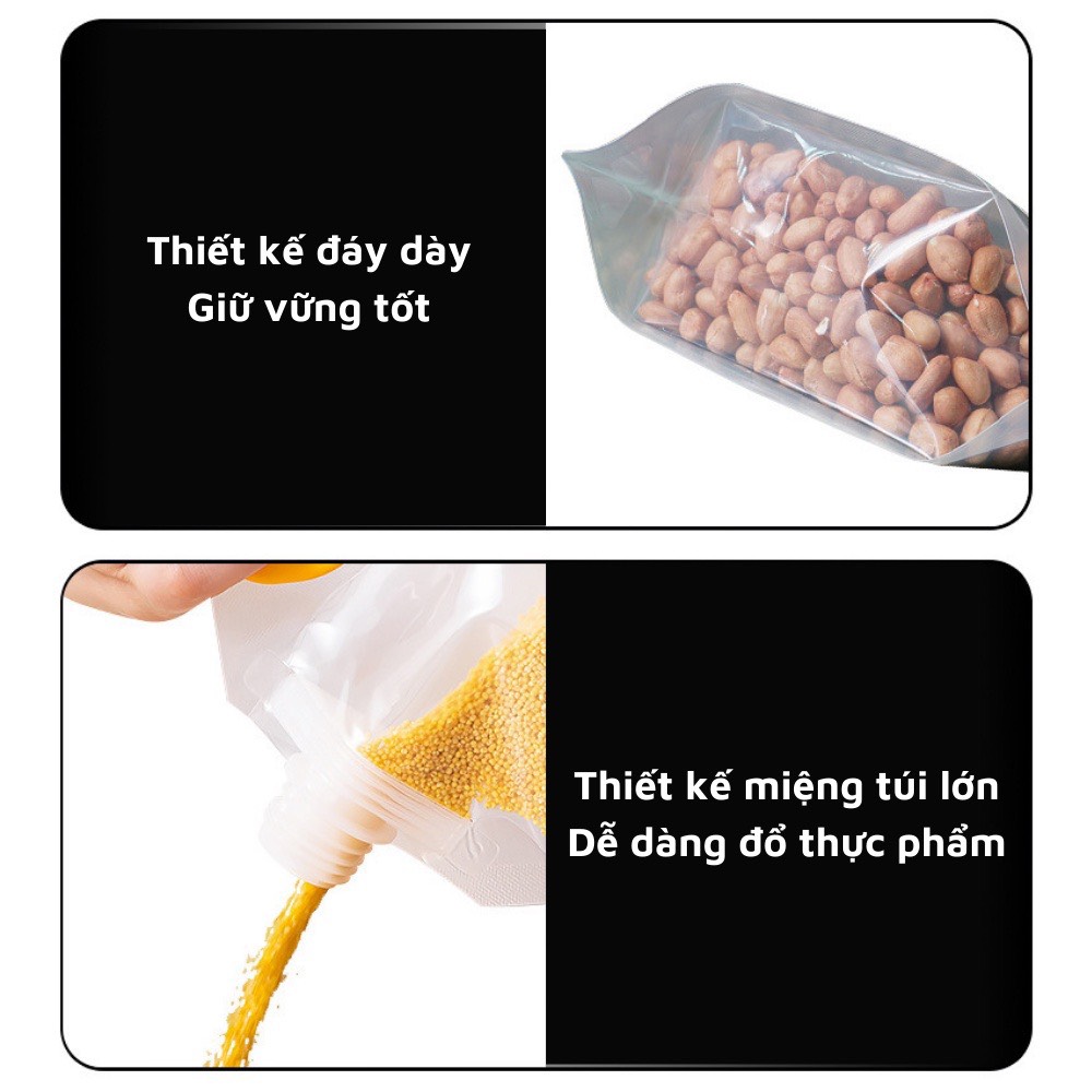 Túi Bảo Quản Thực Phẩm Peva Cao Cấp - Túi đựng thực phẩm, đồ khô, nước và dung dịch - An toàn, tái sử dụng nhiều lần