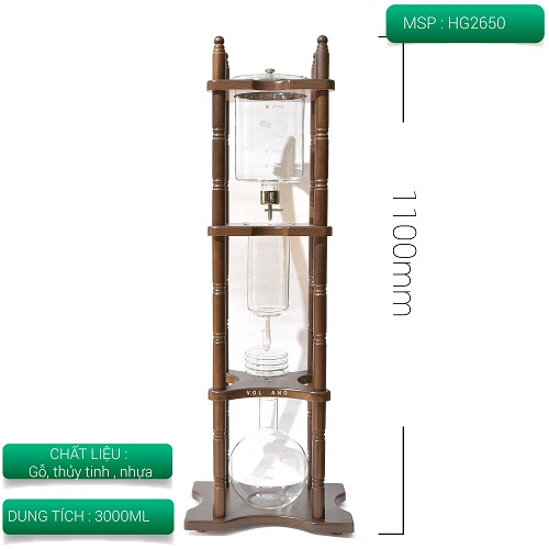 Bộ dụng cụ pha cà phê đá lạnh cold drip của Tiamo