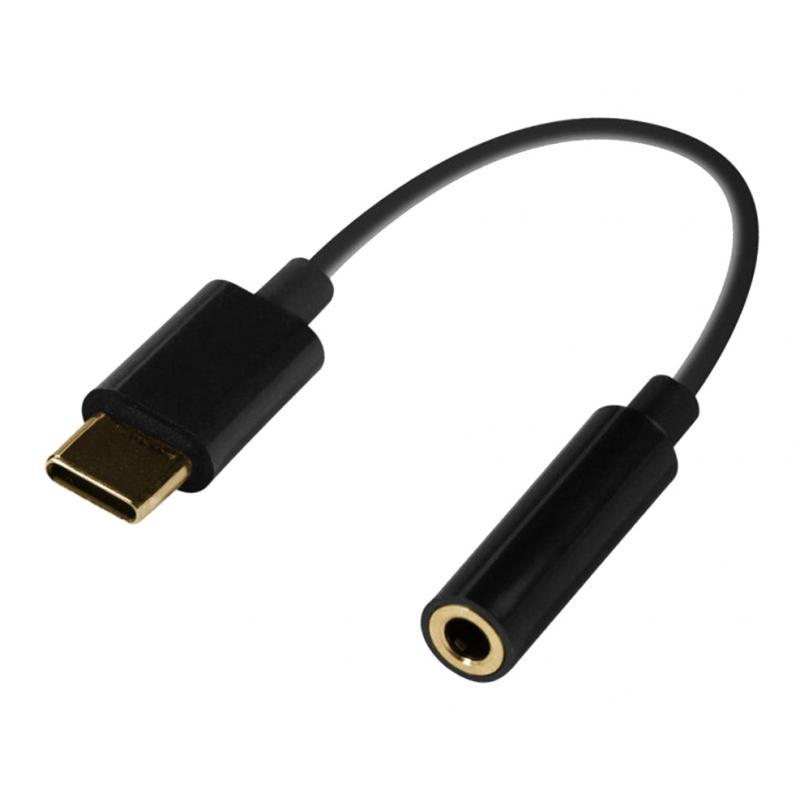 Type C to 3.5mm Audio Cable Connector 15cm/0.42ft for Mobile Phone Microphone Headphone