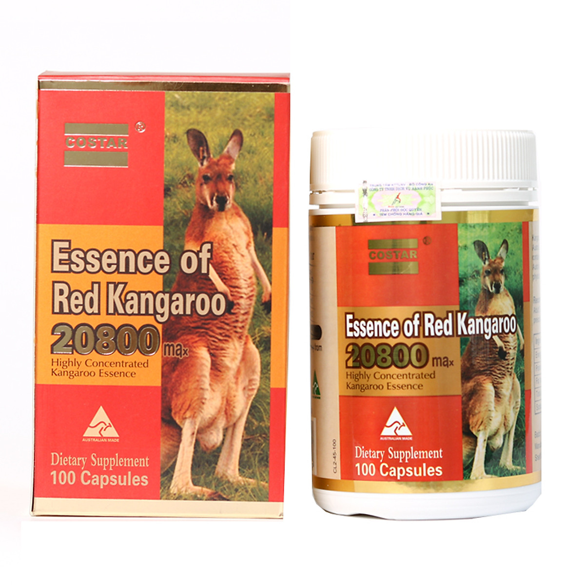 Thực phẩm tăng cường sinh lý nam Essence of Red Kangaroo Costar hộp 100 viên