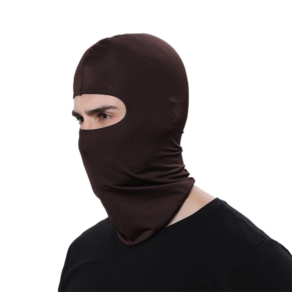 Mặt nạ xe máy đạp xe Balaclava Full Cover Face Mat Balaclava nhanh khô Lycra Ski cổ Summer Sun Protection Color: Orange