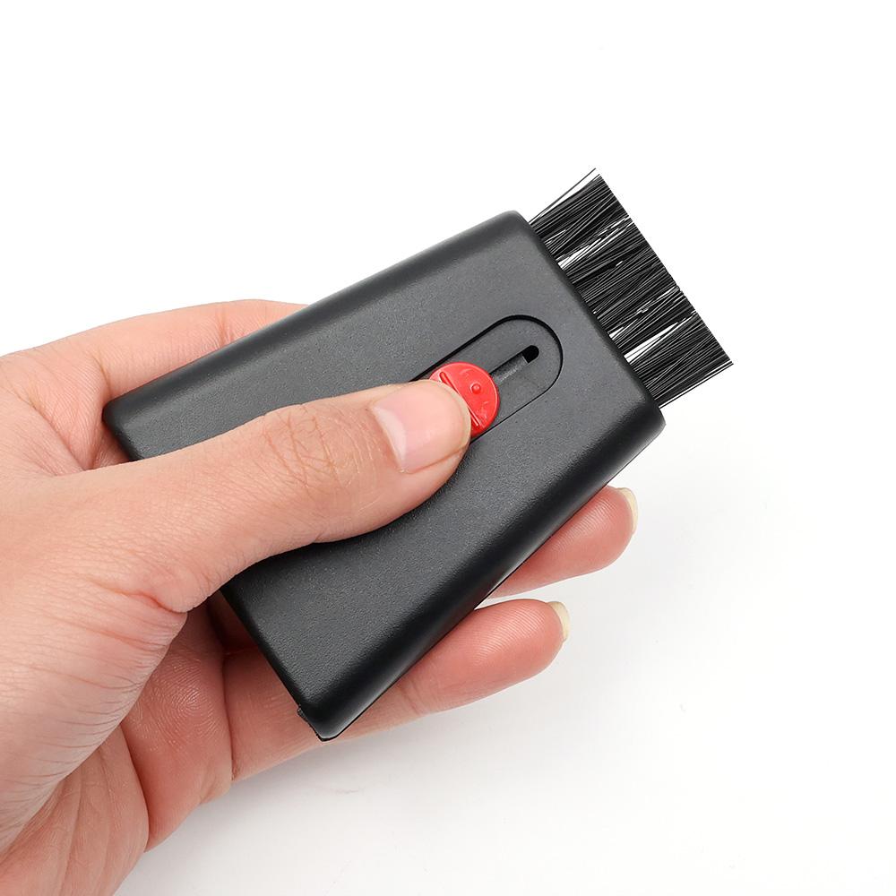 2in1 Cleaning Brush Trush Monitor Trình làm sạch bàn phím với màn hình lau có thể thu vào bộ đồ máy tính xách tay điện thoại đầu máy tính