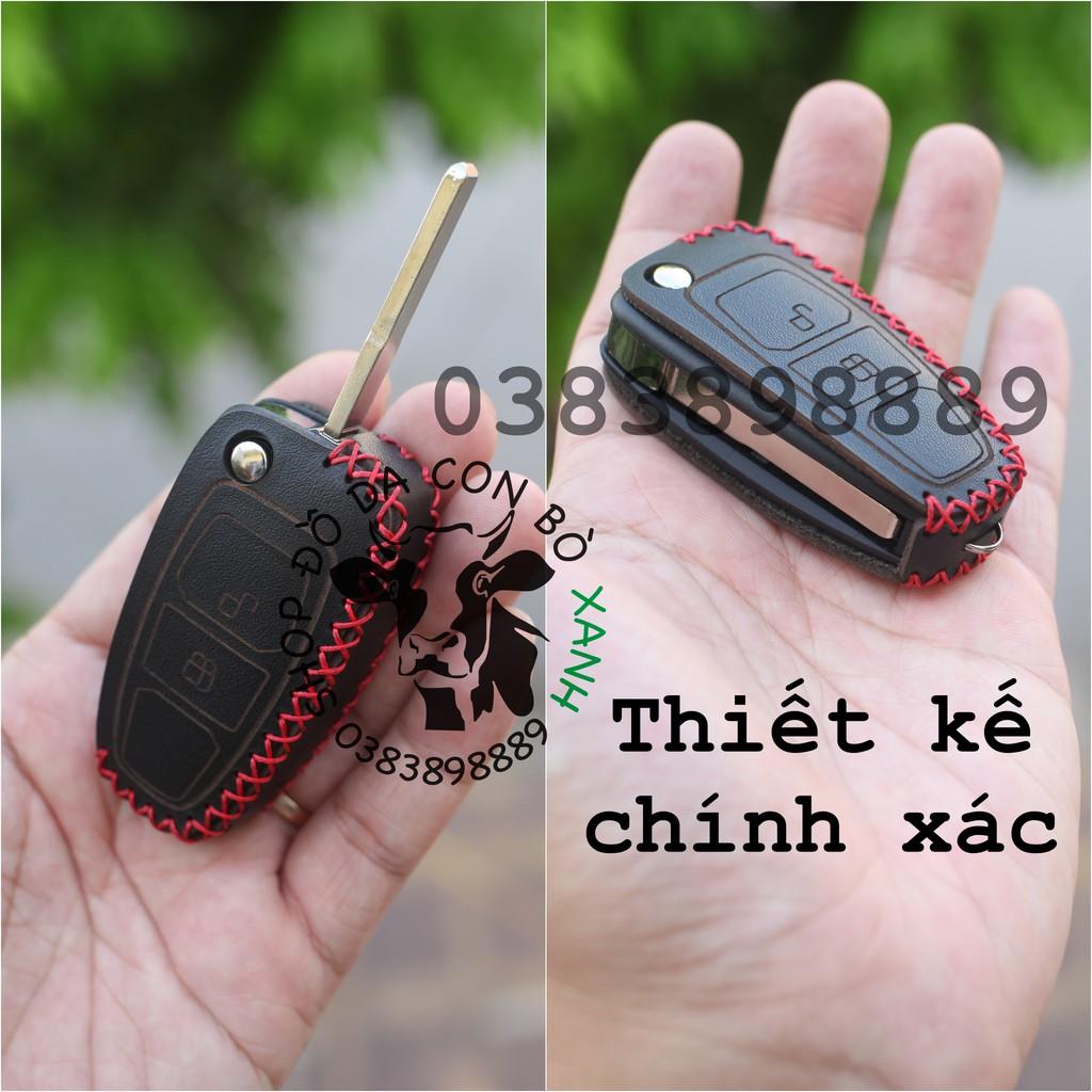 Bao da dành cho chìa khoá Mazda BT50, BT 50, mazda bán tải handmade da thật 001