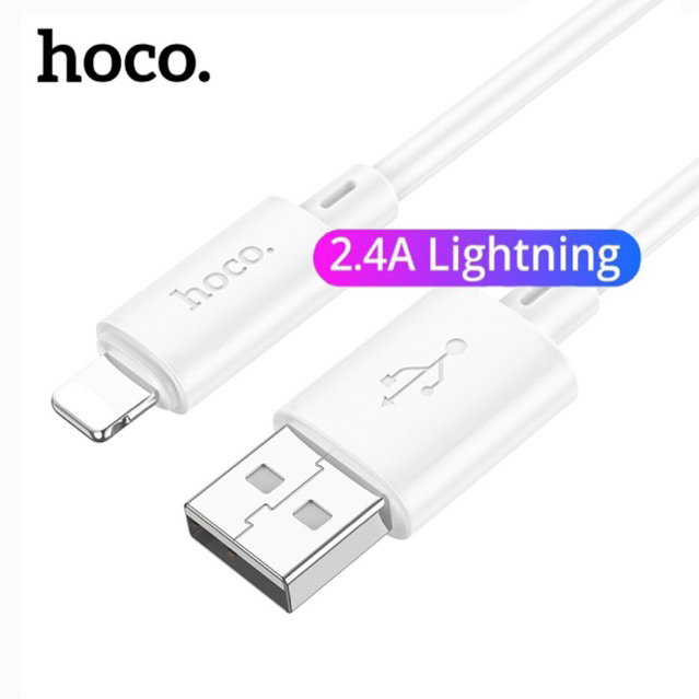 Cáp sạc nhanh Hoco X88 sạc nhanh 2.4A dây dẻo siêu bền cho Ip/iPad dài 1M - Hàng chính hãng