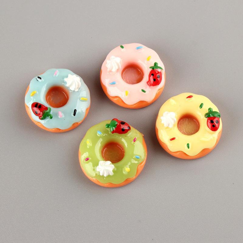 Jibbitz/ sticker donut loại cứng gắn dép sục, dép crocz