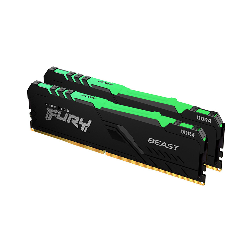 RAM desktop KINGSTON Fury Beast RGB 32GB (2 x 16GB) DDR4 3200MHz (KF432C16BB1AK2/32)- Hàng Chính Hãng