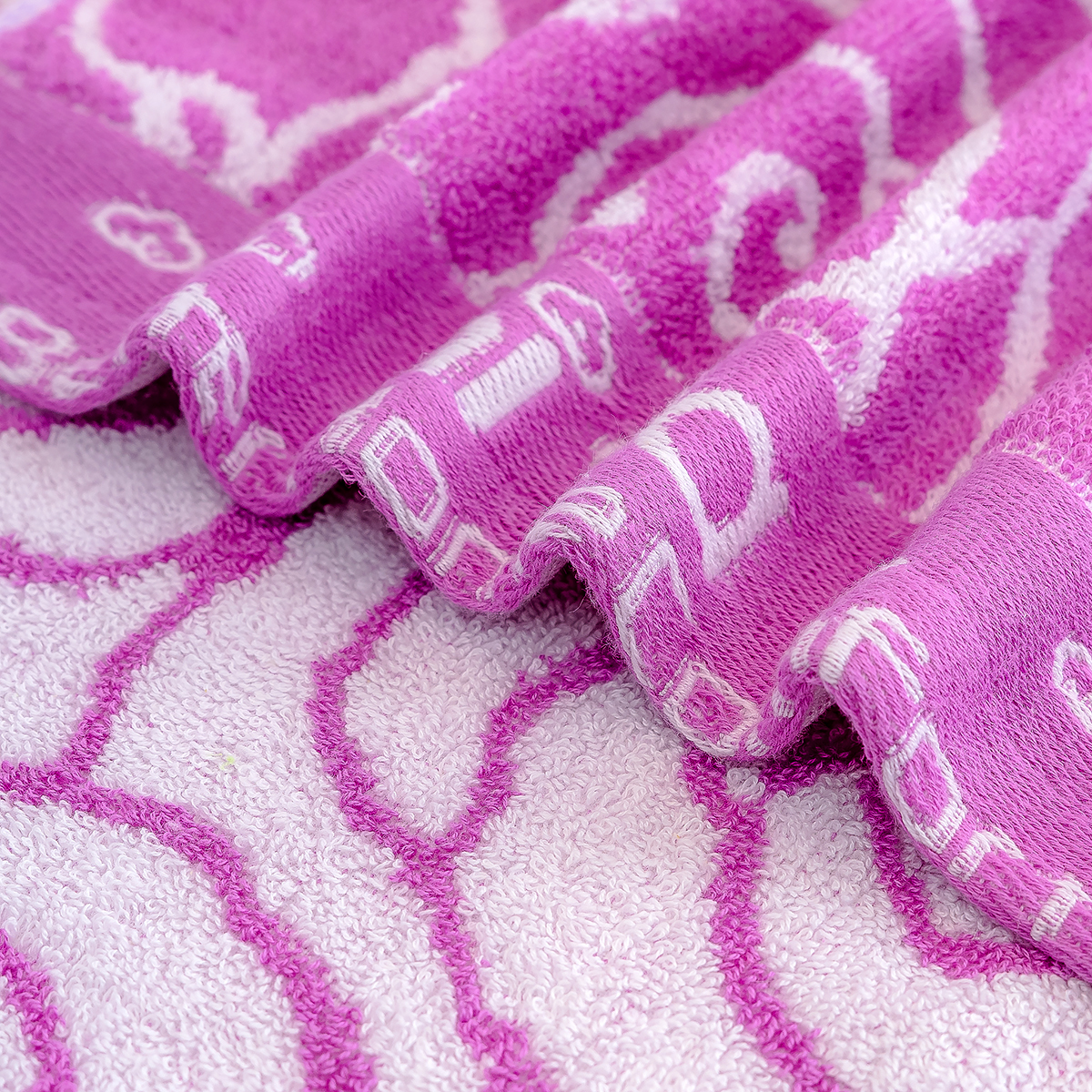 Khăn Lau Đầu Cotton Tự Nhiên 100% Niva HP1 Mềm Mịn Thấm Nước An Toàn Cho Da, Hoa Văn Kích Thước 340x760 mm