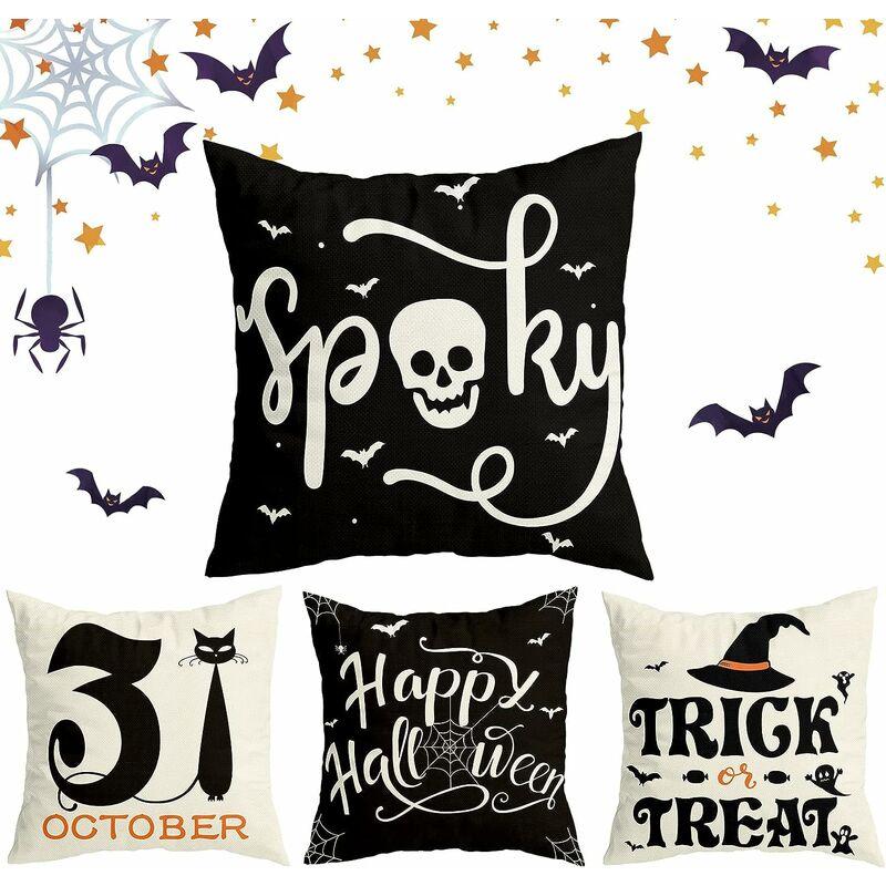 Hình ảnh Trang trí Halloween Gối 45,7 x 45,7 cm 4 PCS Trang trí Halloween Trang trí nội thất bên ngoài Nguồn cung cấp