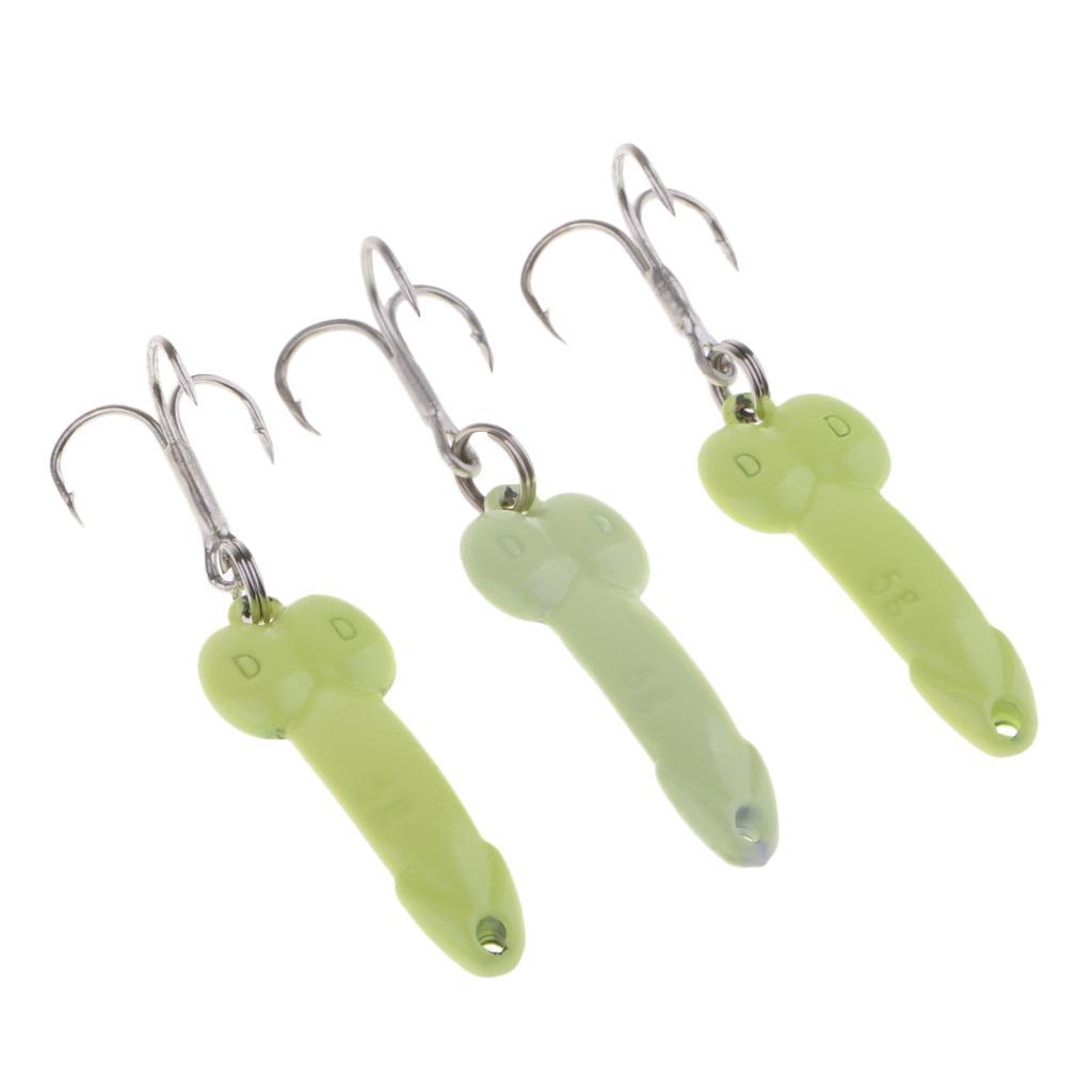 3Pcs 3.5cm Artificial Simulation Metal Sequins Metal Sequins Fishing Hooks